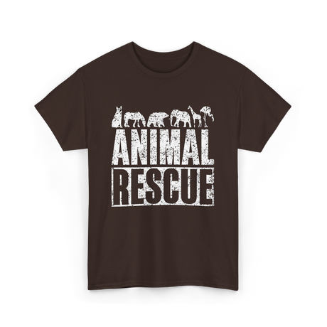 Animal Rescue Animal Welfare T-Shirt - Dark Chocolate