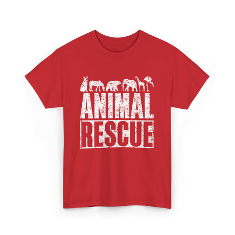 Animal Rescue Animal Welfare T-Shirt - Red