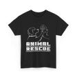 Animal Rescue Dog Rescue T-Shirt - Black