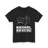 Animal Rescue Dog Rescue T-Shirt - Black