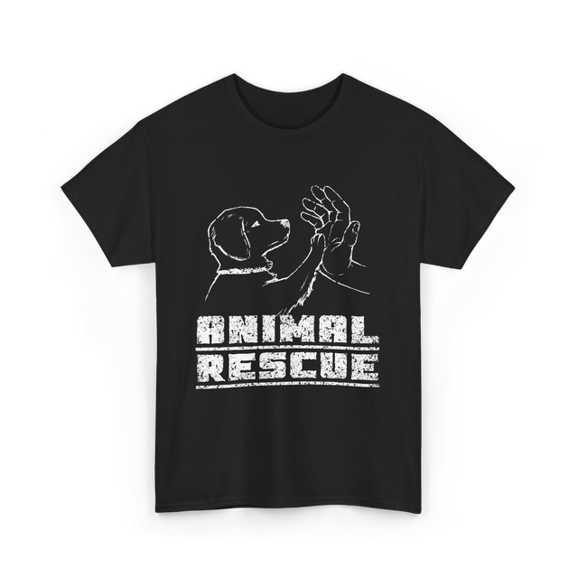 Animal Rescue Dog Rescue T-Shirt - Black