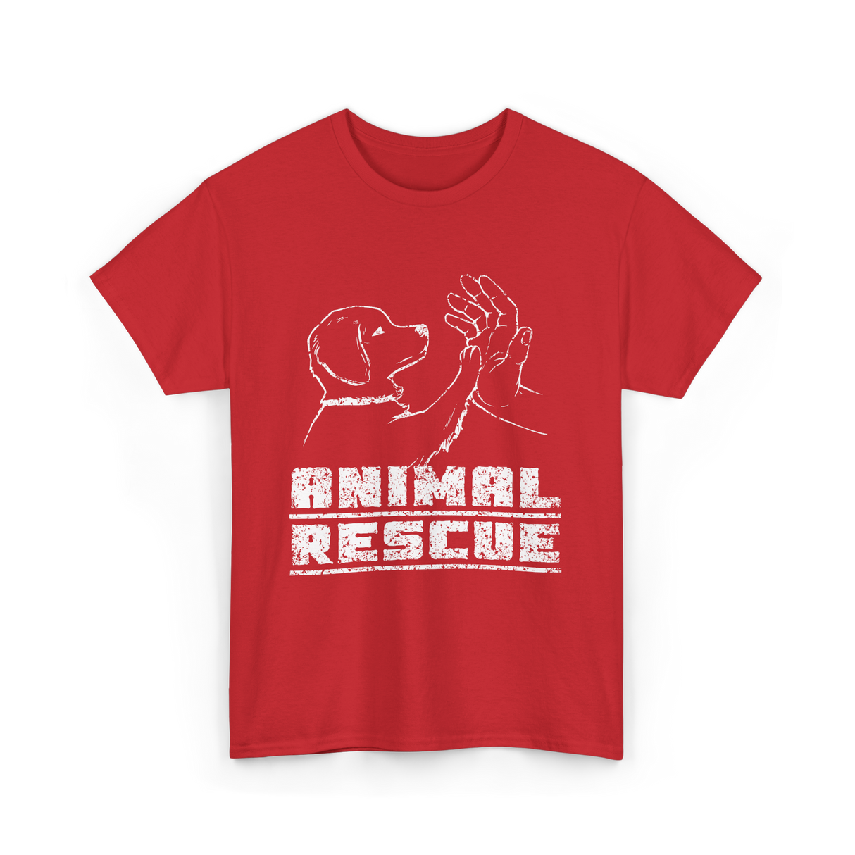 Animal Rescue Dog Rescue T-Shirt - Red