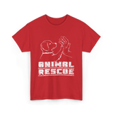 Animal Rescue Dog Rescue T-Shirt - Red