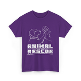 Animal Rescue Dog Rescue T-Shirt - Purple