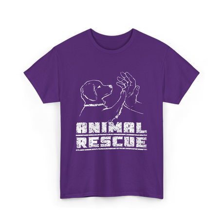 Animal Rescue Dog Rescue T-Shirt - Purple