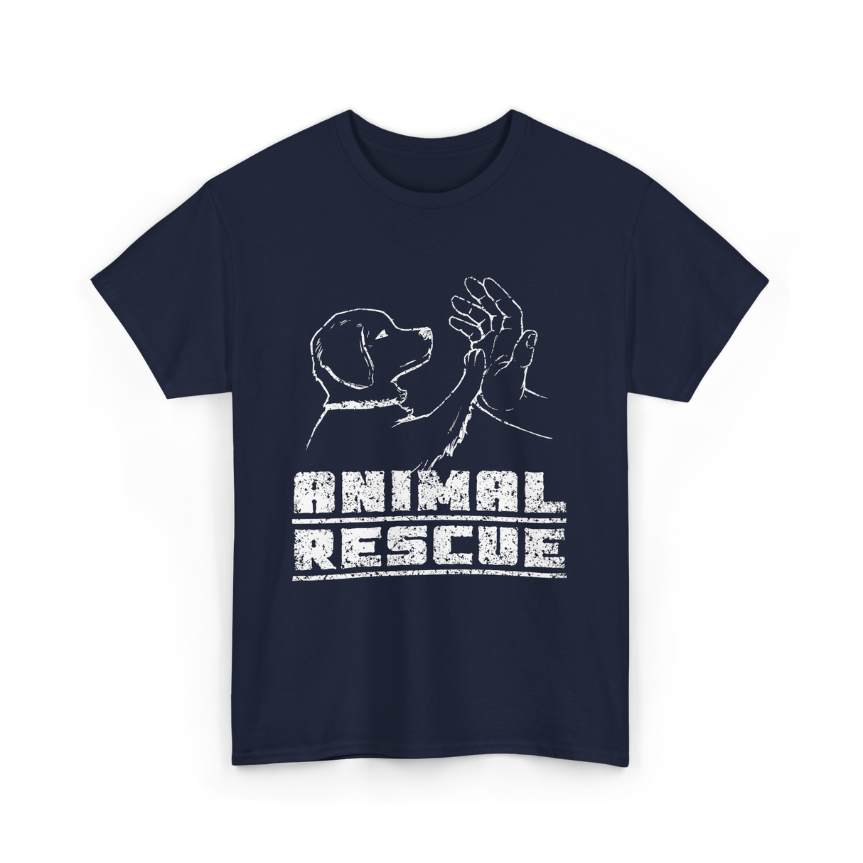 Animal Rescue Dog Rescue T-Shirt - Navy