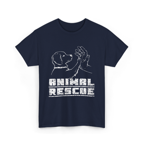 Animal Rescue Dog Rescue T-Shirt - Navy