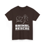 Animal Rescue Dog Rescue T-Shirt - Dark Chocolate