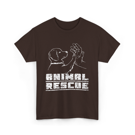 Animal Rescue Dog Rescue T-Shirt - Dark Chocolate