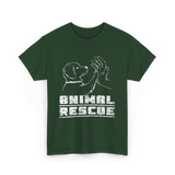 Animal Rescue Dog Rescue T-Shirt - Forest Green