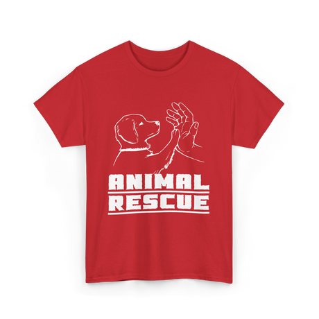 Animal Rescue For Animals T-Shirt - Red