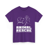 Animal Rescue For Animals T-Shirt - Purple