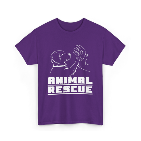 Animal Rescue For Animals T-Shirt - Purple