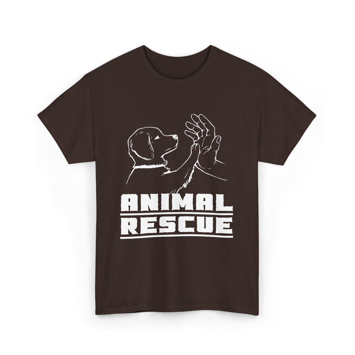 Animal Rescue For Animals T-Shirt - Dark Chocolate