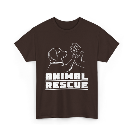 Animal Rescue For Animals T-Shirt - Dark Chocolate