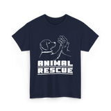 Animal Rescue For Animals T-Shirt - Navy