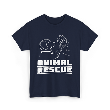 Animal Rescue For Animals T-Shirt - Navy