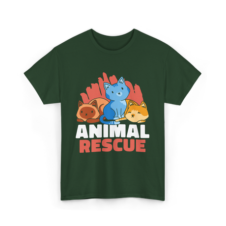 Animal Rescue Rescue Animals T-Shirt - Forest Green