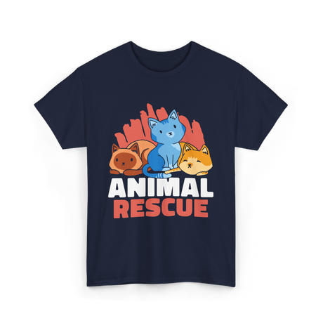 Animal Rescue Rescue Animals T-Shirt - Navy