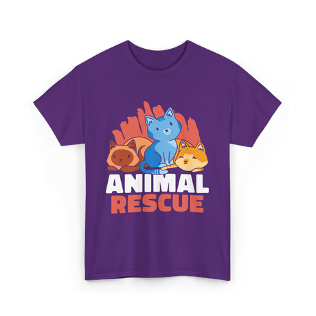 Animal Rescue Rescue Animals T-Shirt - Purple