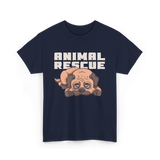 Animal Rescue Rescue Animals T-Shirt - Navy