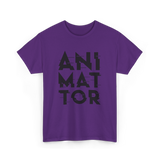 Animator Animation Team Job T-Shirt - Purple