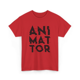 Animator Animation Team Job T-Shirt - Red