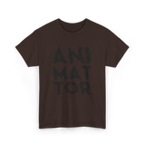 Animator Animation Team Job T-Shirt - Dark Chocolate