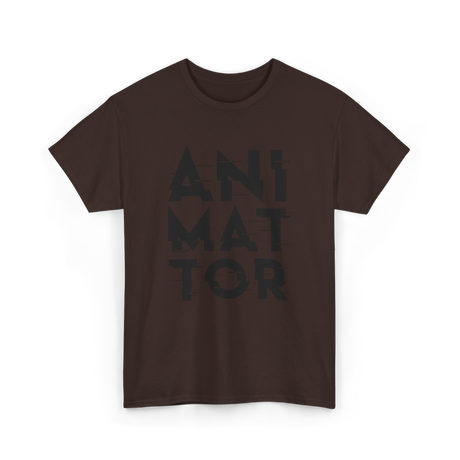 Animator Animation Team Job T-Shirt - Dark Chocolate