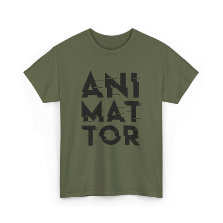 Animator Animation Team Job T-Shirt - Military Green