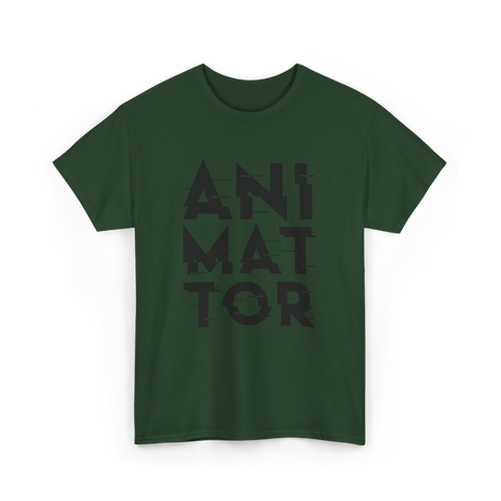 Animator Animation Team Job T-Shirt - Forest Green