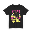 Anime Girl Anime Character T-Shirt - Black