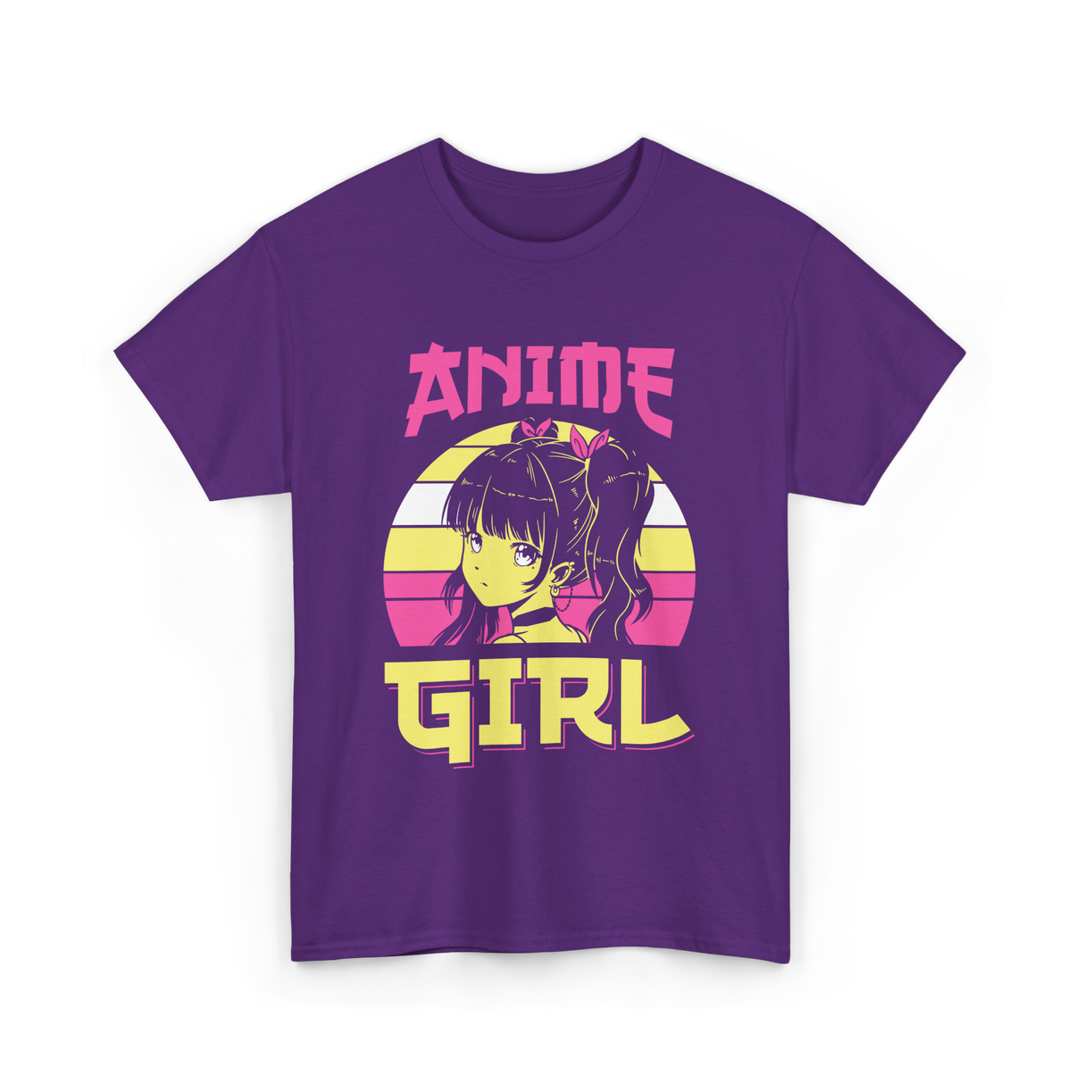 Anime Girl Anime Character T-Shirt - Purple