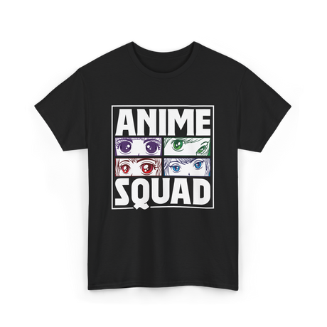 Anime Squad Anime Fans T-Shirt - Black