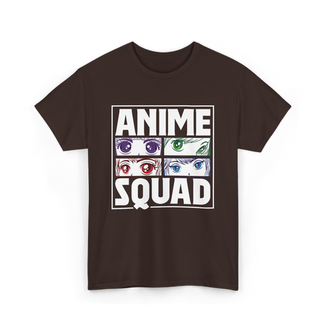 Anime Squad Anime Fans T-Shirt - Dark Chocolate