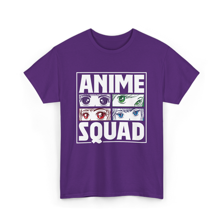 Anime Squad Anime Fans T-Shirt - Purple