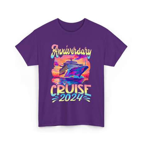 Anniversary Cruise 2024 Cruise T-Shirt - Purple