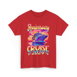 Anniversary Cruise 2024 Cruise T-Shirt - Red