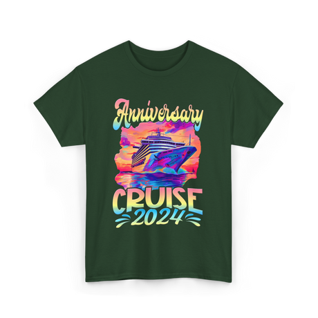 Anniversary Cruise 2024 Cruise T-Shirt - Forest Green