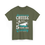 Anniversary Cruise 5 Years Celebration T-Shirt - Military Green