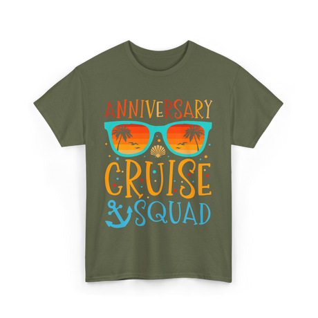 Anniversary Cruise Squad Cruise Team T-Shirt - Military Green