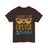 Anniversary Cruise Squad Cruise Team T-Shirt - Dark Chocolate