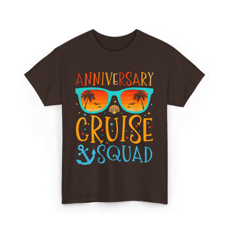 Anniversary Cruise Squad Cruise Team T-Shirt - Dark Chocolate