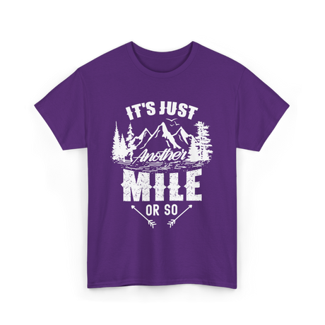 Another Mile Hiking Adventure T-Shirt - Purple