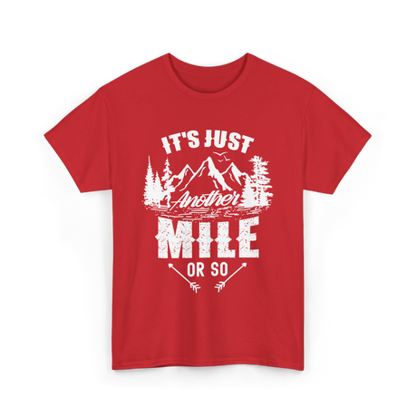 Another Mile Hiking Adventure T-Shirt - Red