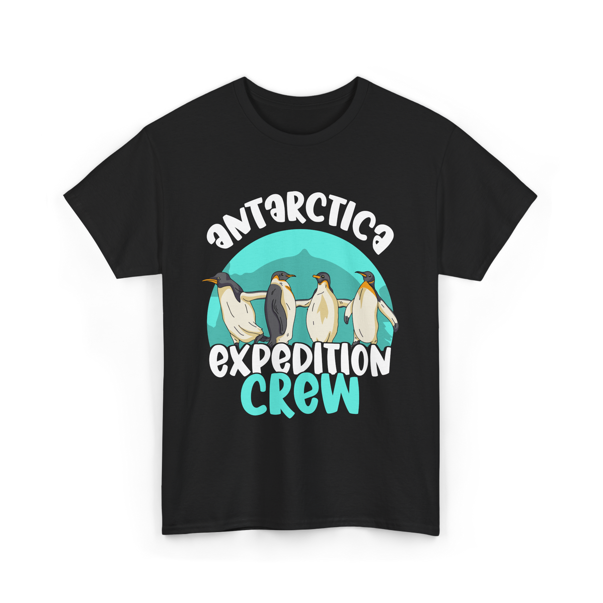 Antarctica Expedition Crew Penguin T-Shirt - Black