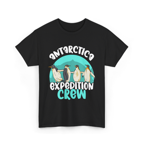 Antarctica Expedition Crew Penguin T-Shirt - Black