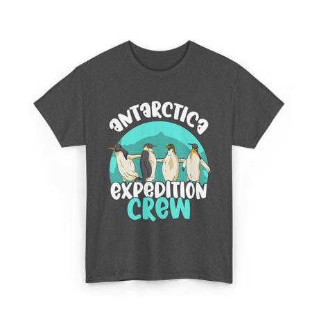 Antarctica Expedition Crew Penguin T-Shirt - Dark Heather