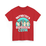 Antarctica Expedition Crew Penguin T-Shirt - Red