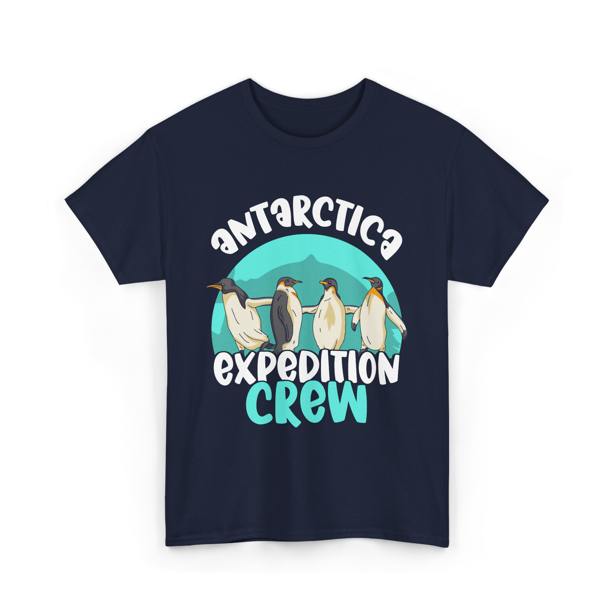 Antarctica Expedition Crew Penguin T-Shirt - Navy